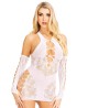 Racer Back Mini Dress and Matching Gloves