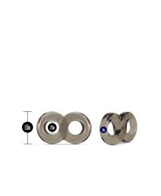 STAY HARD COCK RING AND BALL STRAP BLACK