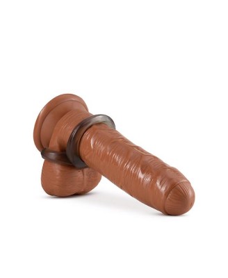 STAY HARD COCK RING AND BALL STRAP BLACK