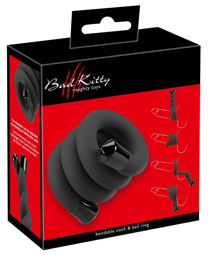 BK bendable cock ball ring