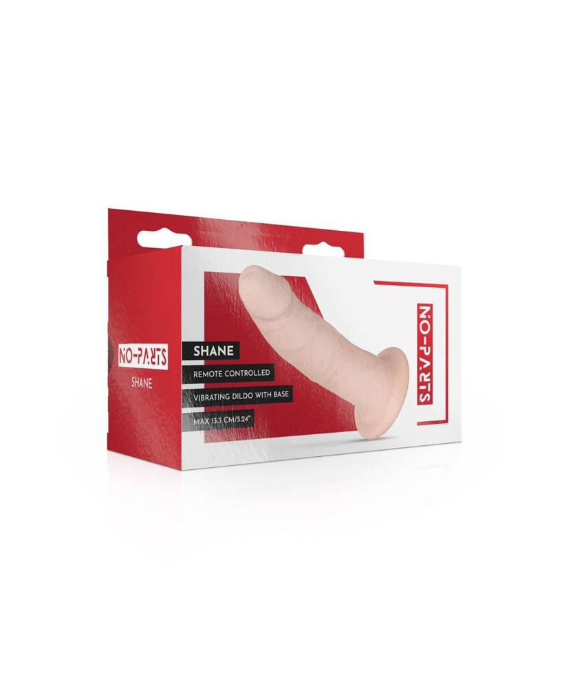 No-Parts - Shane Vibrating Dildo with Remote - 13 cm