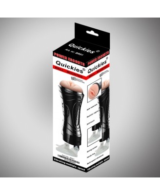 Quickies black wallmounted vibrating masturbator