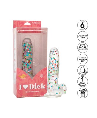 I Love Dick Heart Filled Dong Transparent