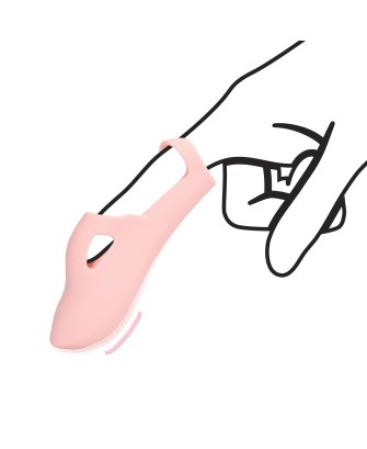 Silicone Finger Vibrator - Touch of Pink