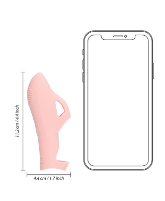 Silicone Finger Vibrator - Touch of Pink