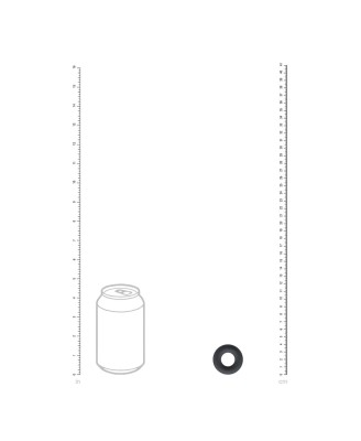 Solid Silicone Cockring - XS - Black