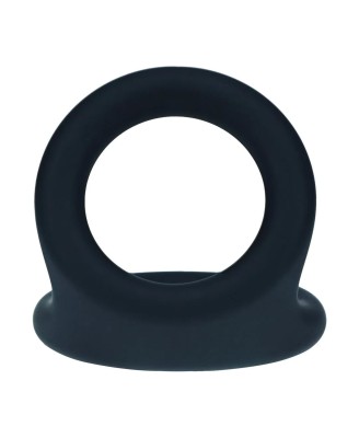 Double O Silicone Cockring - L - Black