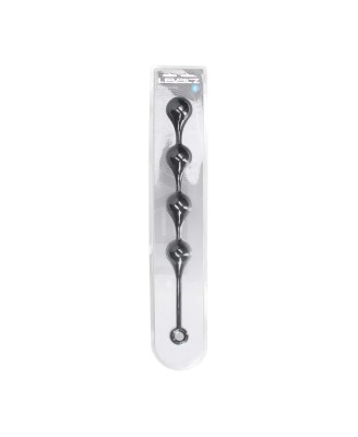 Silicone Waterdrop Anal Balls - XL - 50mm - Black