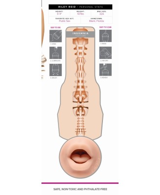 Fleshlight - Girl Riley Reid Insomnia Signature Mouth Beige
