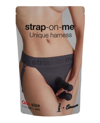 HARNESS LINGERIE UNIQUE- ONE SIZE - GREY