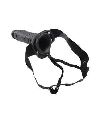 Proteza-FALLO STRAP ON CAVO REAL RAPTURE 8 BLACK WITH BALLS
