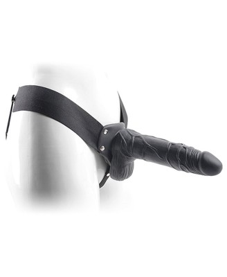 Proteza-FALLO STRAP ON CAVO REAL RAPTURE 8 BLACK WITH BALLS