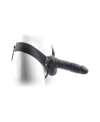 Proteza-FALLO STRAP ON CAVO REAL RAPTURE 8 BLACK WITH BALLS