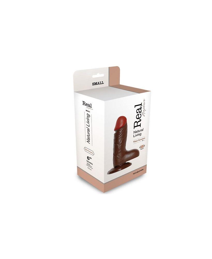 Wibrator-REALISTIC VIBRATOR REAL RAPTURE BROWN 6"