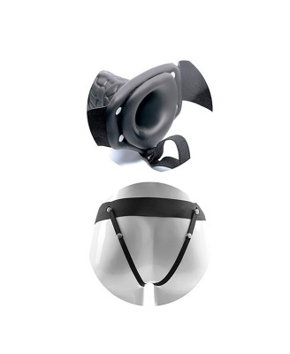 Proteza-VIBRATORE STRAP ON CAVO REAL RAPTURE 8 BLACK
