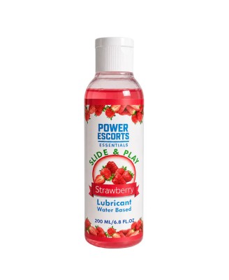Power Escorts - DR07 - Strawberry Water-Based Lubricant 200ml – Slide Play Personal Lube