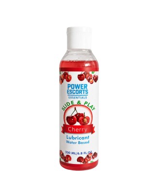 Power Escorts - DR08 - Cherry Water-Based Lubricant 200ml – Slide Play Personal Lube