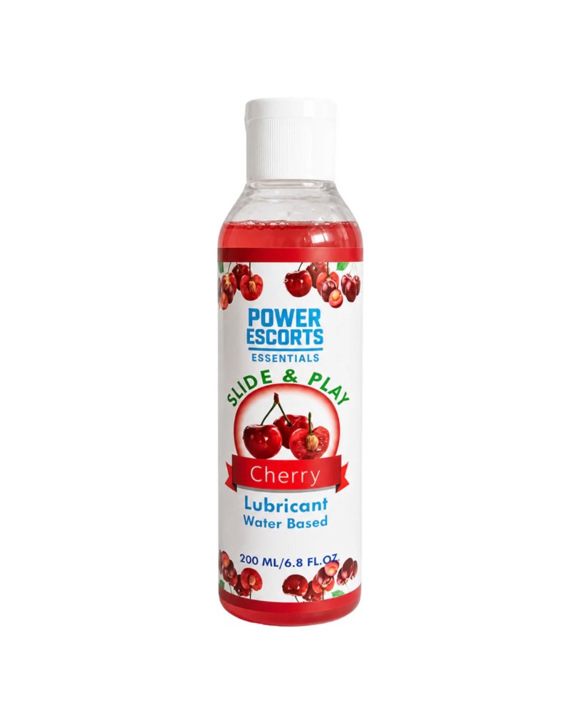 Power Escorts - DR08 - Cherry Water-Based Lubricant 200ml – Slide Play Personal Lube