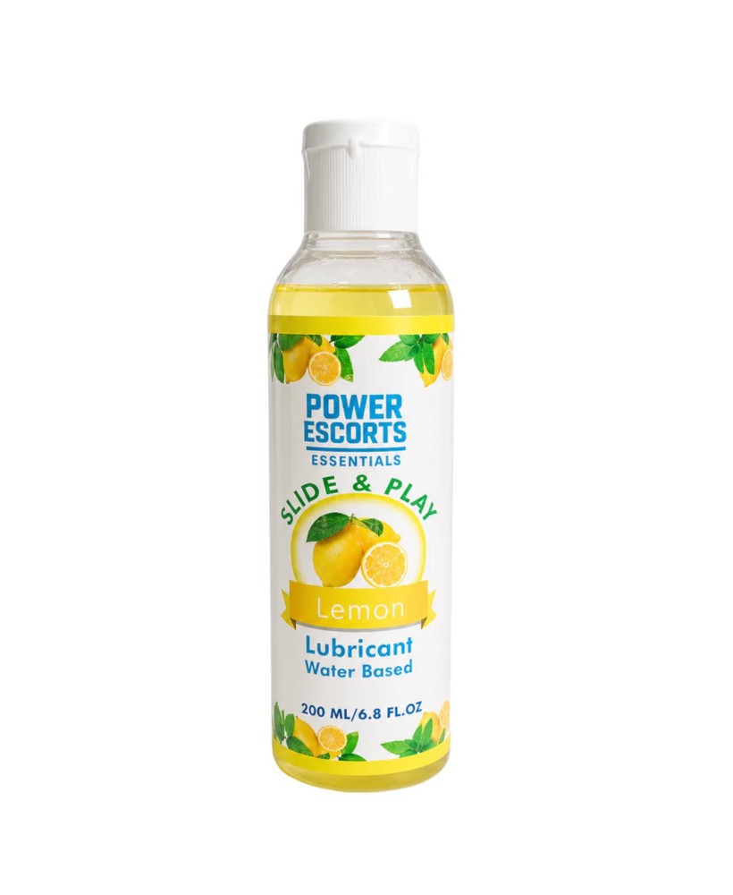 Power Escorts - DR09 - Lemon Water-Based Lubricant 200ml – Slide Play Personal Lube