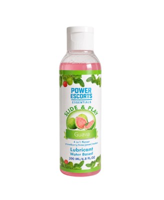Power Escorts - DR12 - Guava Water-Based Lubricant 200ml – Slide Play Personal Lube