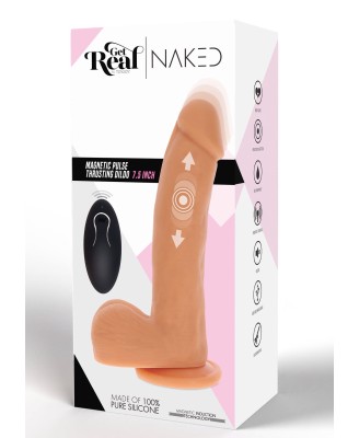 Magnetic Pulse Trusting Dildo Light skin tone