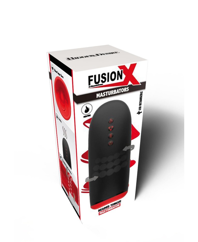 Hidden Desire Fusion X Beaded Tongue Masturbator