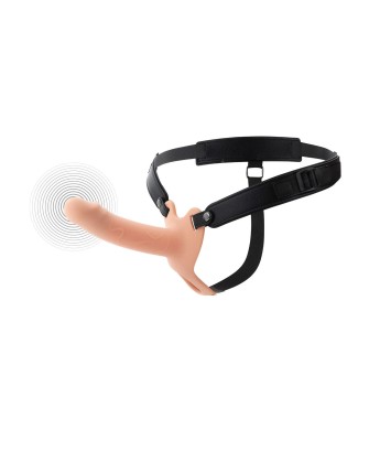 Hollow Penis Strapon Vibrating Silicone 16 cm