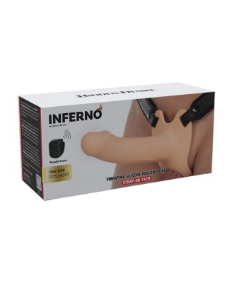 Hollow Penis Strapon Vibrating Silicone 16 cm