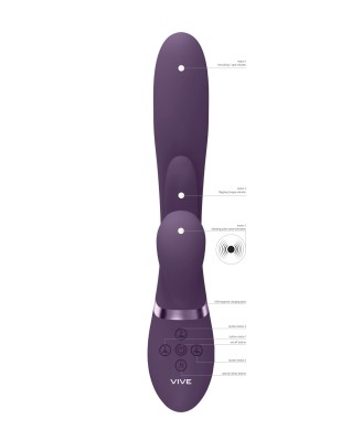 Kura - Thrusting G-Spot Vibrator with Flapping Tongue and Pulse Wave Stimulator