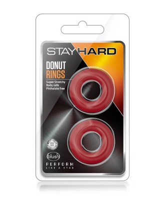 STAY HARD DONUT RINGS RED