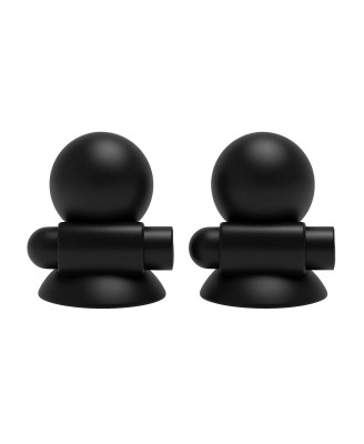 Vibrating Nipple Suckers Black
