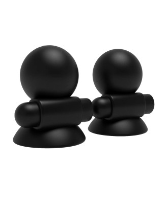 Vibrating Nipple Suckers Black