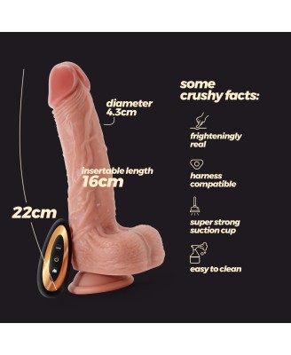 CRUSHIOUS INVIKTUS VIBE 8,5 LIQUID SILICONE VIBRATOR FLESH