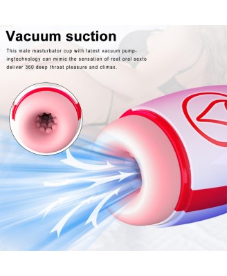 Masturbator - Vibrating Masturbation Cup , 7 Suction Power, 7 Vibration Setting