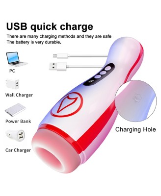 Masturbator - Vibrating Masturbation Cup , 7 Suction Power, 7 Vibration Setting