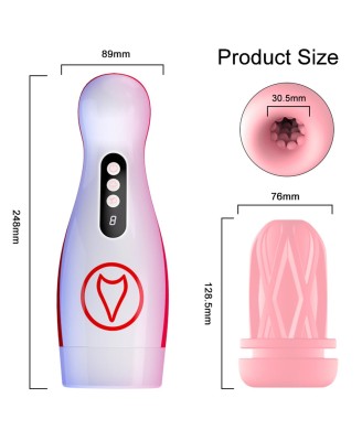 Masturbator - Vibrating Masturbation Cup , 7 Suction Power, 7 Vibration Setting