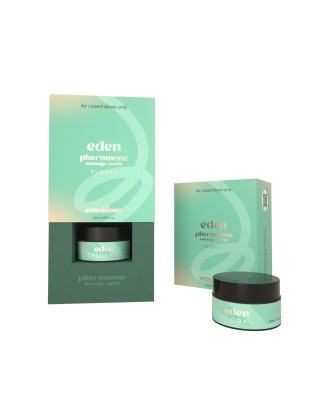 CRUSHIOUS EDEN MASSAGE CANDLE WITH PHEROMONES AND FLORAL AROMA 20ML
