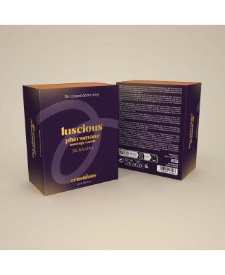 CRUSHIOUS LUSCIOUS MASSAGE CANDLE WITH PHEROMONES AND SENSUAL AROMA 20ML