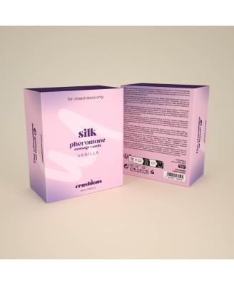 CRUSHIOUS SILK MASSAGE CANDLE WITH PHEROMONES AND VANILLA SCENT 20ML