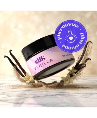 CRUSHIOUS SILK MASSAGE CANDLE WITH PHEROMONES AND VANILLA SCENT 20ML