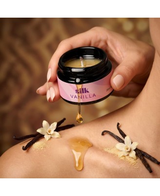 CRUSHIOUS SILK MASSAGE CANDLE WITH PHEROMONES AND VANILLA SCENT 20ML