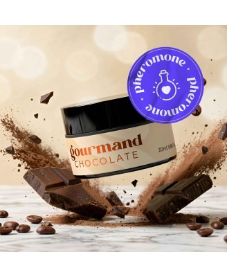 CRUSHIOUS GOURMAND MASSAGE CANDLE WITH PHEROMONES AND CHOCOLATE SCENT 20ML