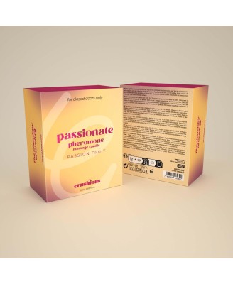 CRUSHIOUS PASSIONATE MASSAGE CANDLE WITH PHEROMONES AND PASSION FRUIT SCENT 20ML