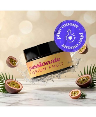 CRUSHIOUS PASSIONATE MASSAGE CANDLE WITH PHEROMONES AND PASSION FRUIT SCENT 20ML