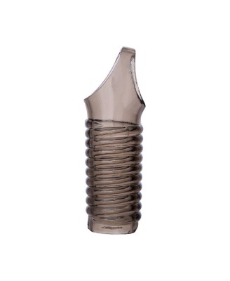 ToyFa XLover, Penis sleeve, for enlargement, TPE, transparent black, 11 cm