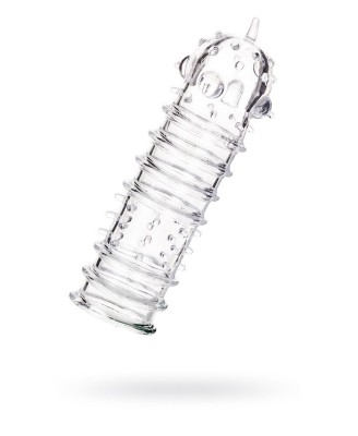 A-TOYS, Penis Sleeve, TPR, Transparent, 15.3 cm
