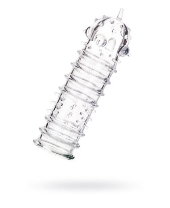 A-TOYS, Penis Sleeve, TPR, Transparent, 15.3 cm