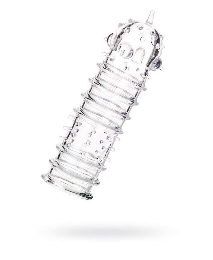 A-TOYS, Penis Sleeve, TPR, Transparent, 15.3 cm