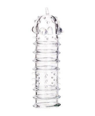 A-TOYS, Penis Sleeve, TPR, Transparent, 15.3 cm