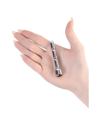Urethral plug TOYFA Metal, with gem, average, silver
